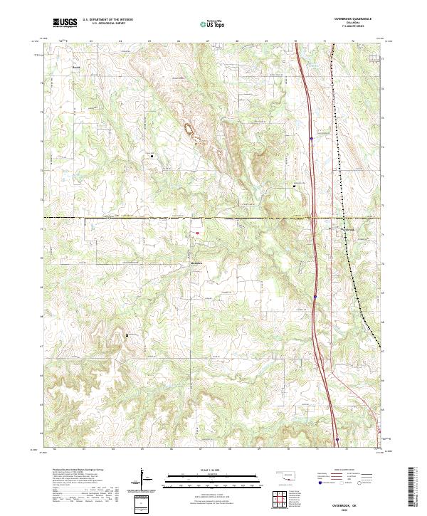 Overbrook topographic map thumbnail