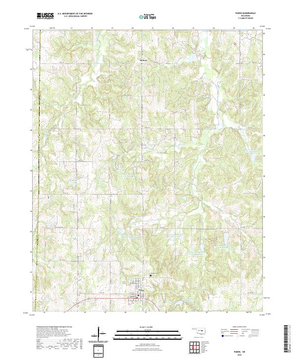 Paden topographic map thumbnail