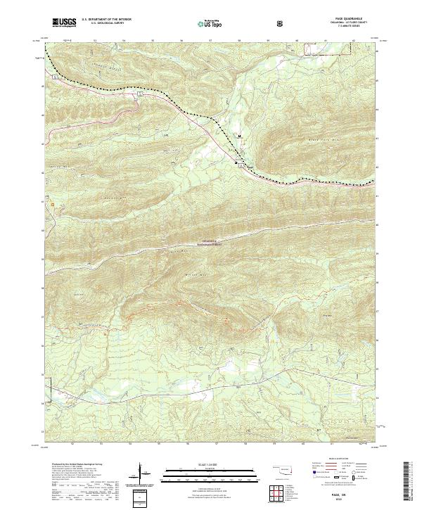 Page topographic map thumbnail