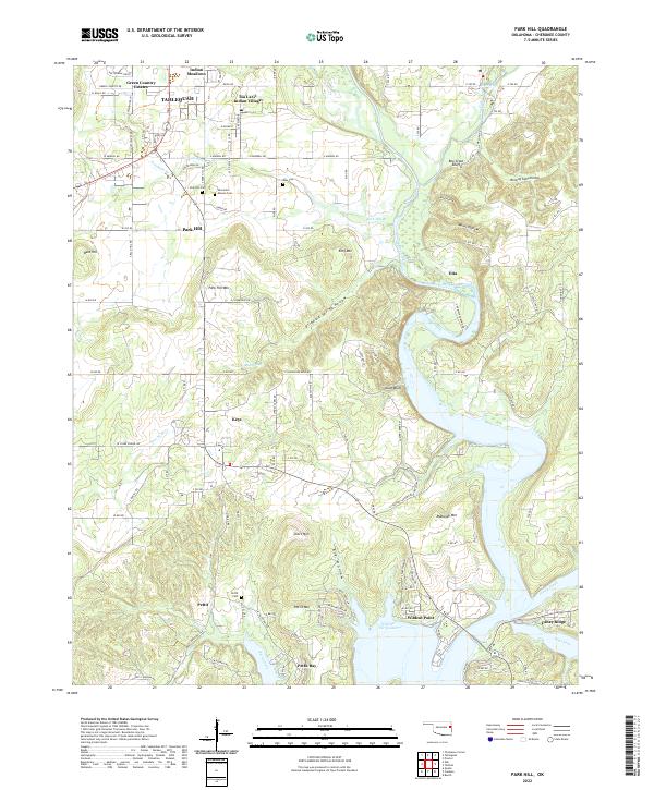 Park Hill topographic map thumbnail
