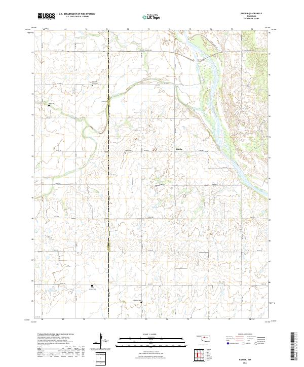 Parvin topographic map thumbnail