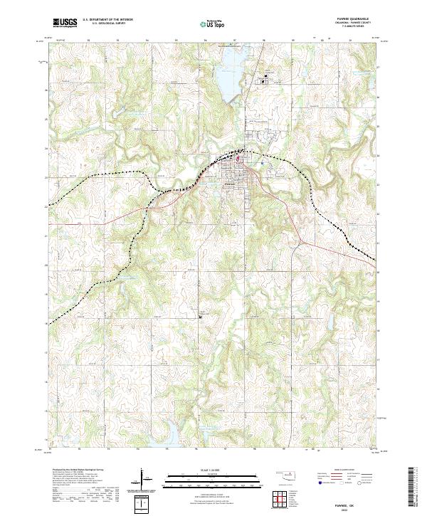 Pawnee topographic map thumbnail