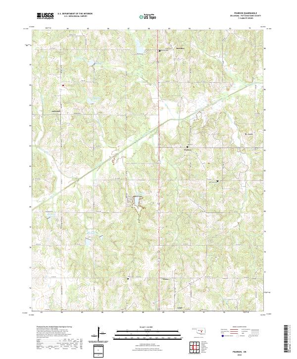 Pearson topographic map thumbnail