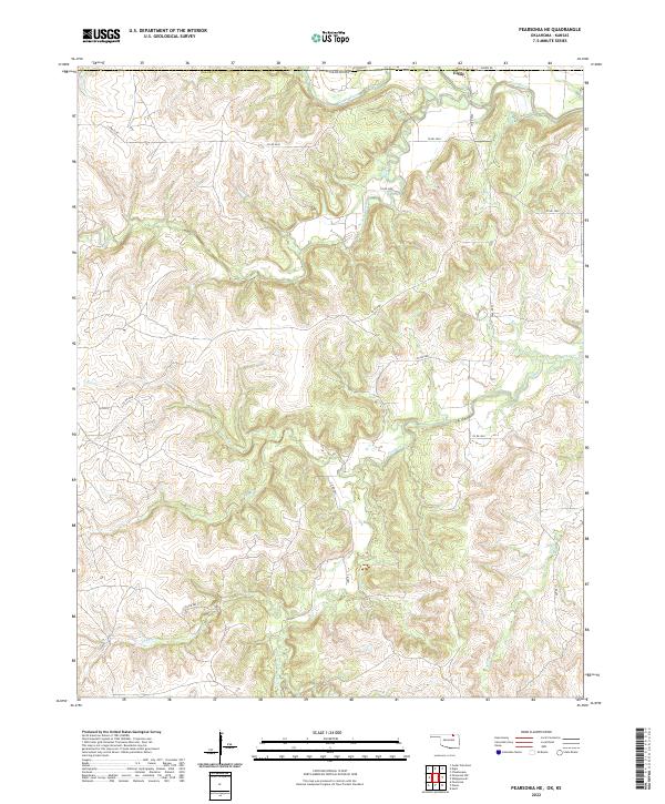 Pearsonia NE topographic map thumbnail