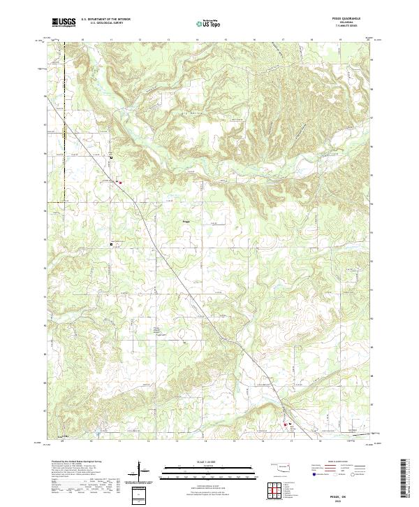 Peggs topographic map thumbnail