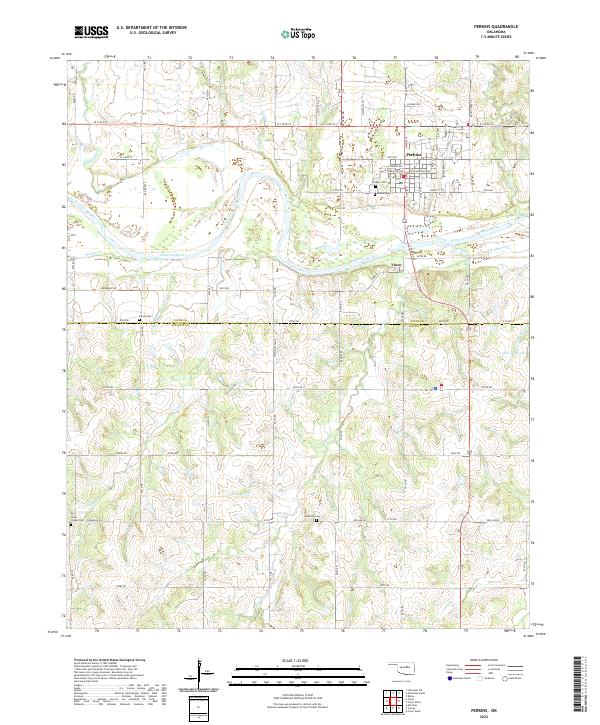 Perkins topographic map thumbnail