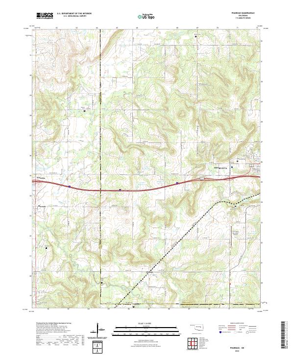 Pharoah topographic map thumbnail