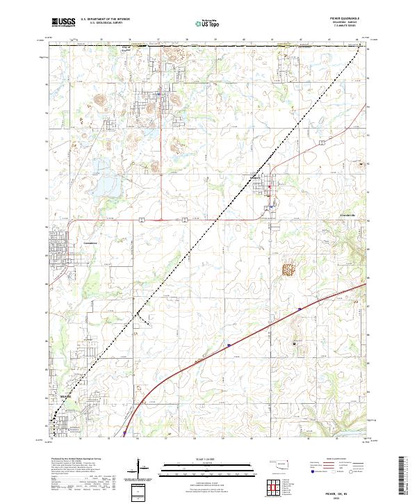 Picher topographic map thumbnail