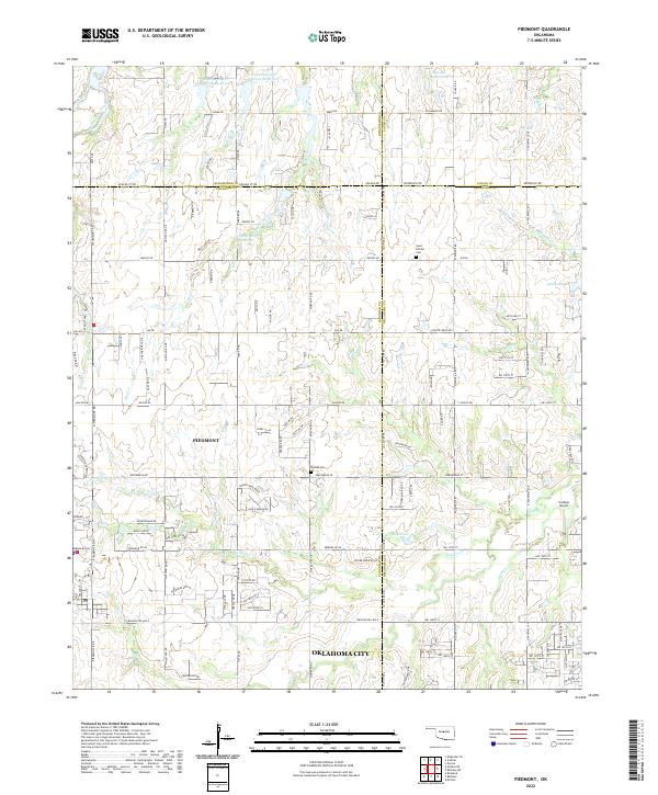 Piedmont topographic map thumbnail
