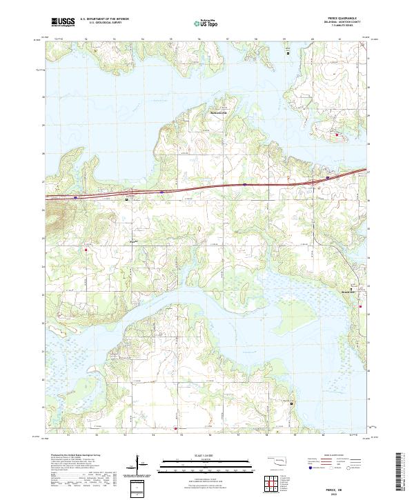 Pierce topographic map thumbnail