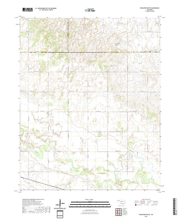 Porcupine Butte topographic map thumbnail
