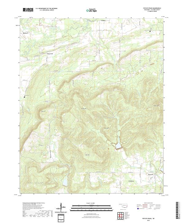 Potato Peaks topographic map thumbnail