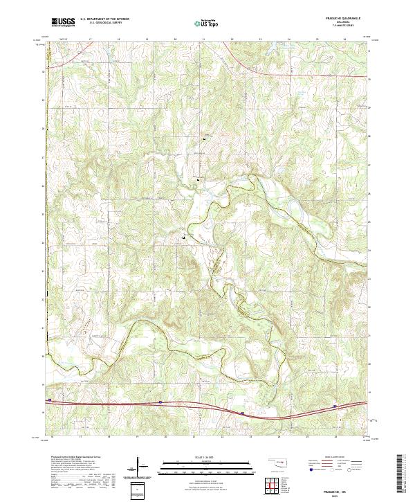 Prague NE topographic map thumbnail