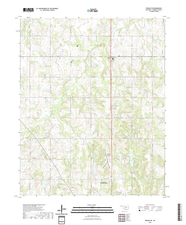 Prague SW topographic map thumbnail