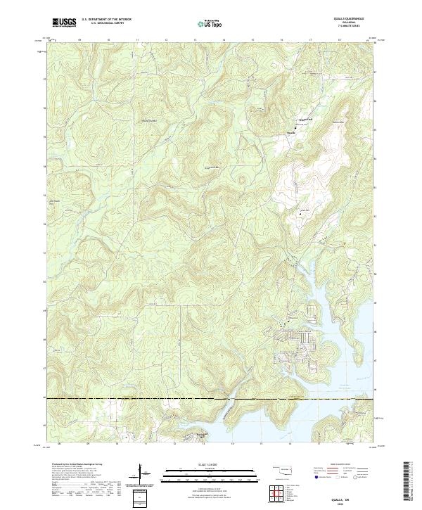 Qualls topographic map thumbnail