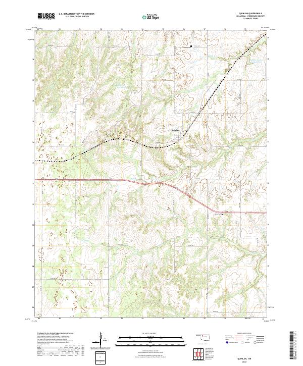 Quinlan topographic map thumbnail