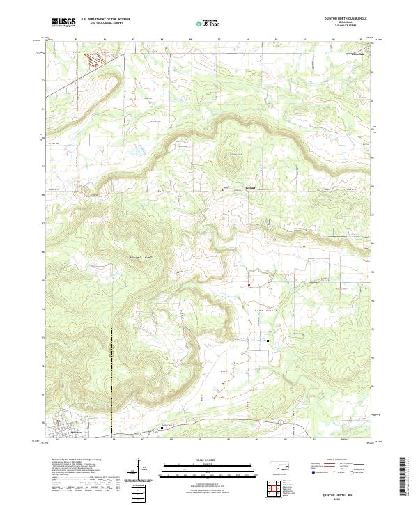 Quinton North topographic map thumbnail
