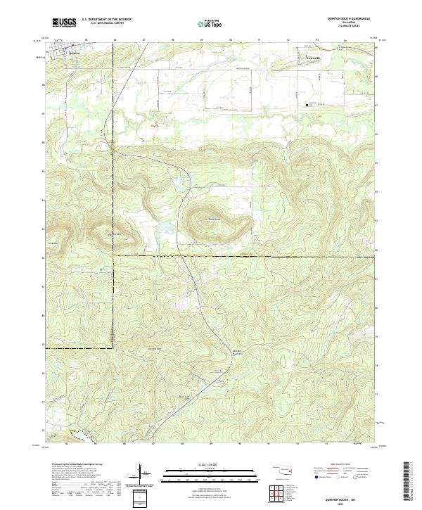Quinton South topographic map thumbnail