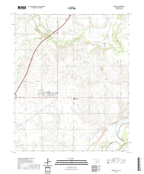 Randlett topographic map thumbnail