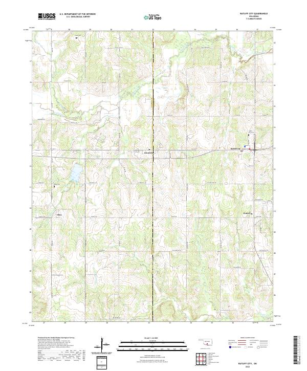 Ratliff City topographic map thumbnail