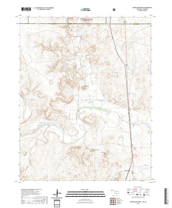 Razor Blade Mesa topographic map thumbnail