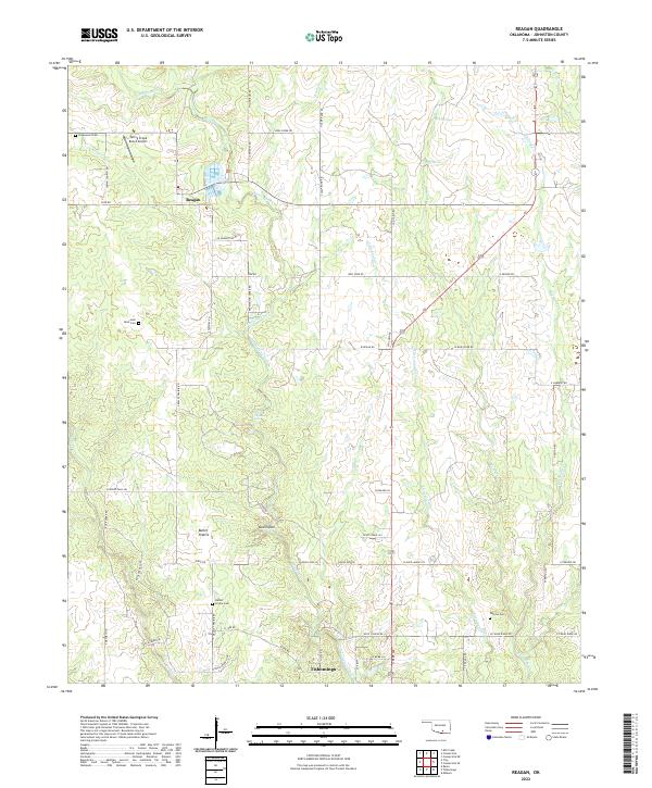 Reagan topographic map thumbnail