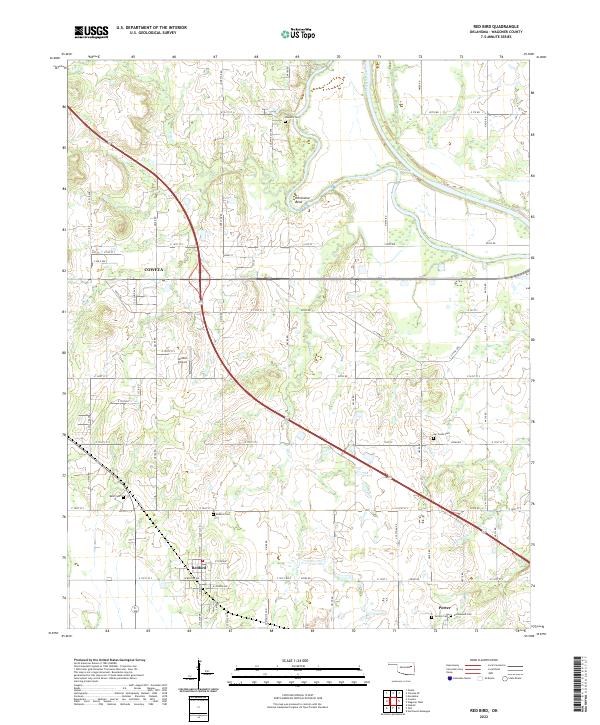 Red Bird topographic map thumbnail