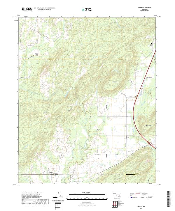 Redden topographic map thumbnail