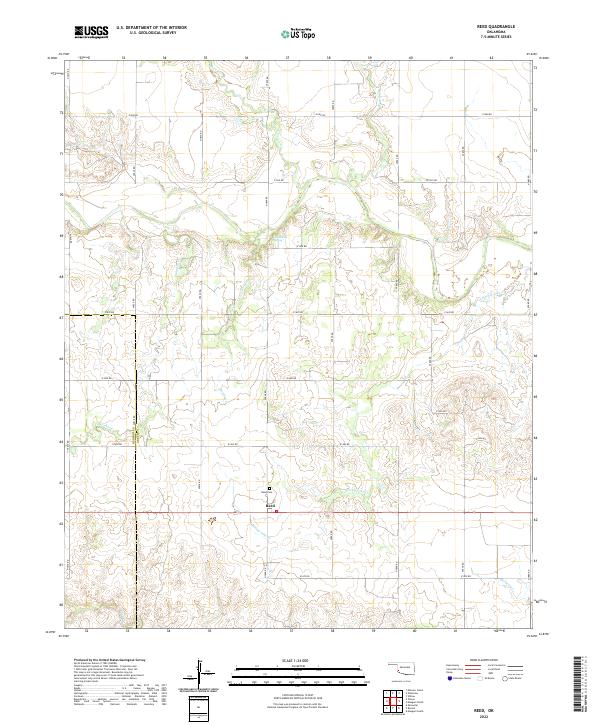 Reed topographic map thumbnail