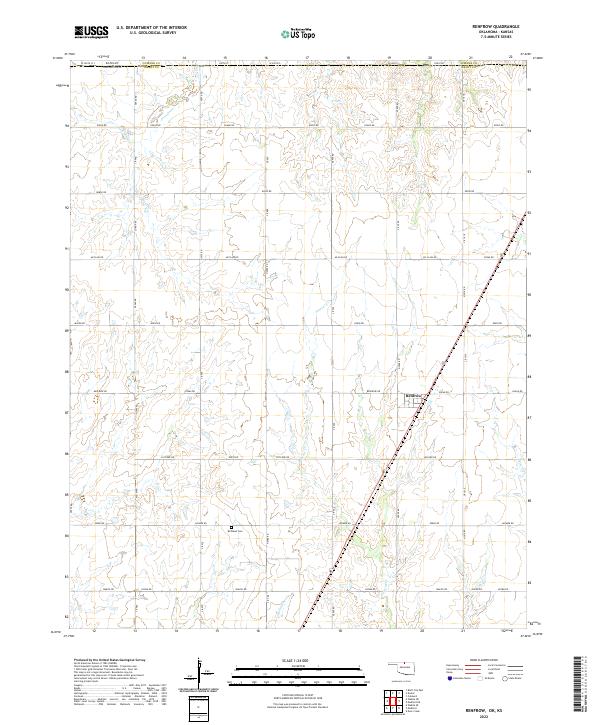 Renfrow topographic map thumbnail