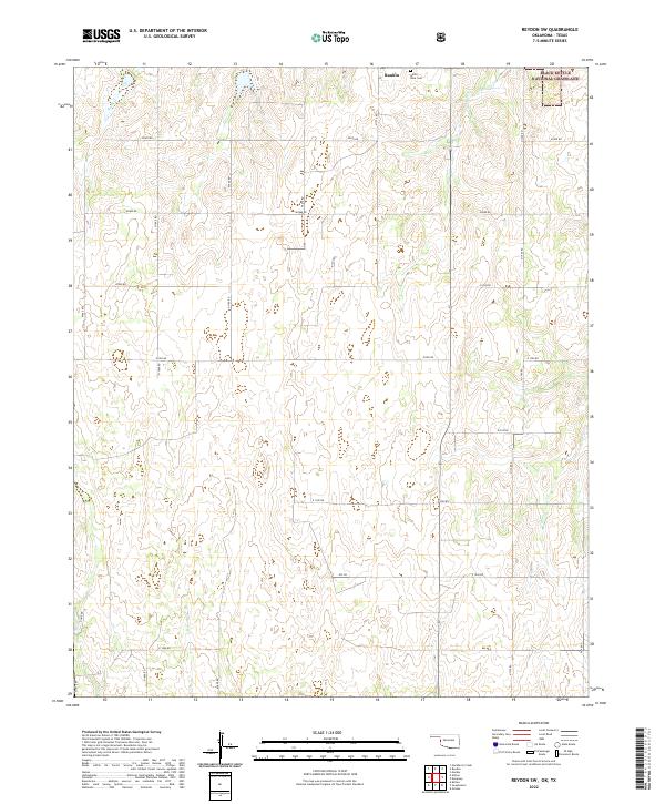 Reydon SW topographic map thumbnail