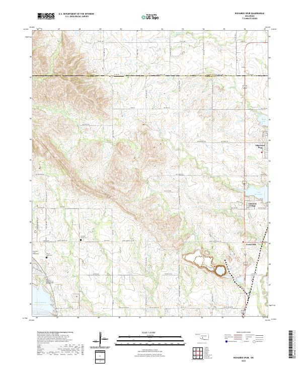 Richards Spur topographic map thumbnail
