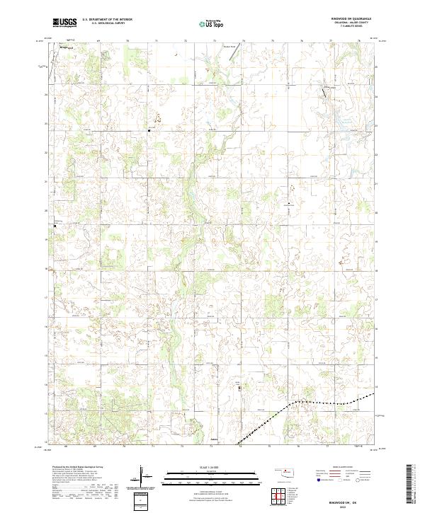 Ringwood SW topographic map thumbnail