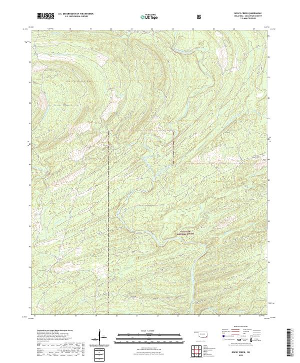 Rocky Creek topographic map thumbnail