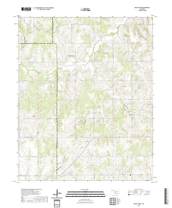 Rocky Ford topographic map thumbnail