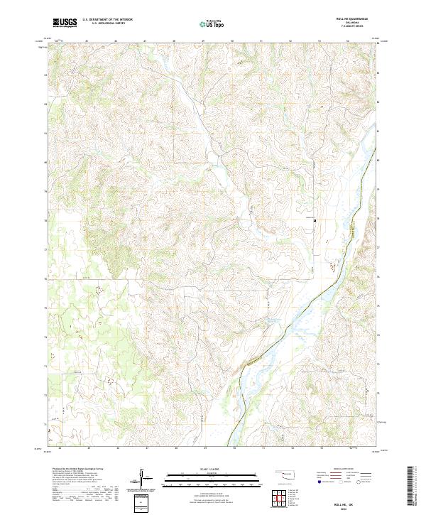 Roll NE topographic map thumbnail