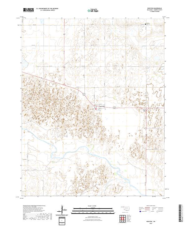 Rosston topographic map thumbnail