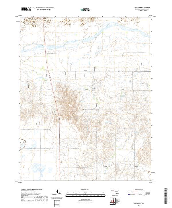 Rosston NW topographic map thumbnail