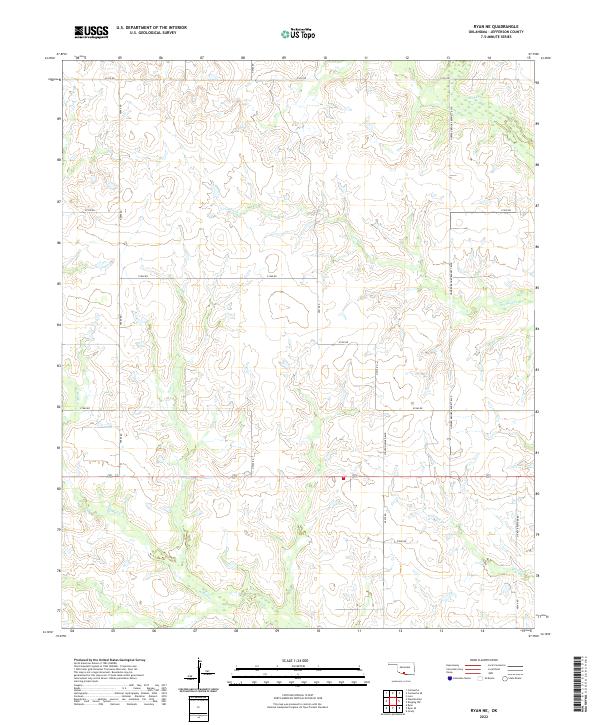 Ryan NE topographic map thumbnail
