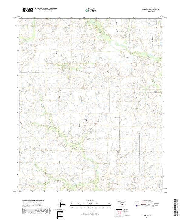 Ryan SE topographic map thumbnail