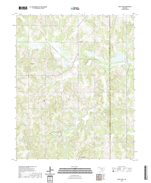 Saint Louis topographic map thumbnail