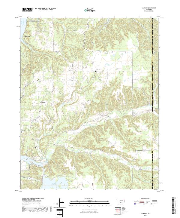 Salina SE topographic map thumbnail