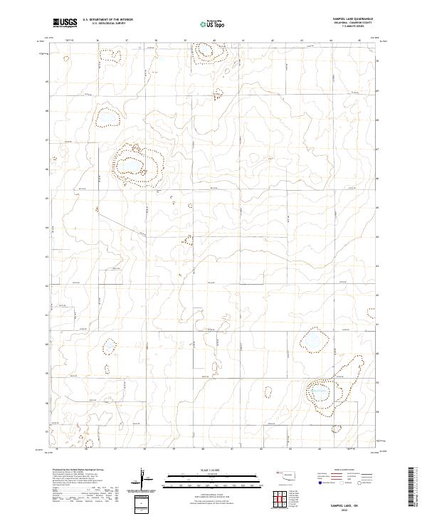 Sampsel Lake topographic map thumbnail
