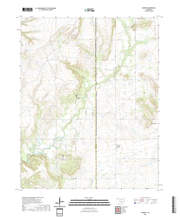 Sanders 2022 topographic map thumbnail