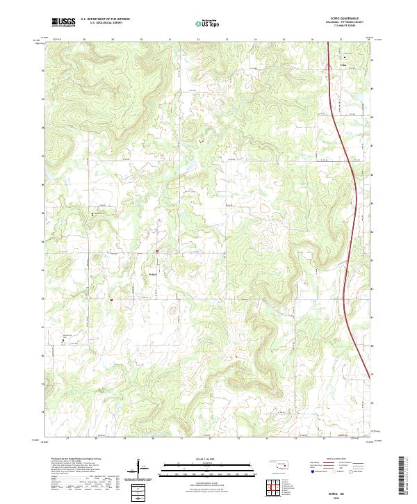 Scipio 2022 topographic map thumbnail