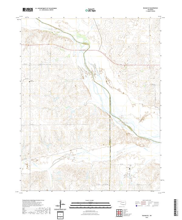 Selman SE topographic map thumbnail
