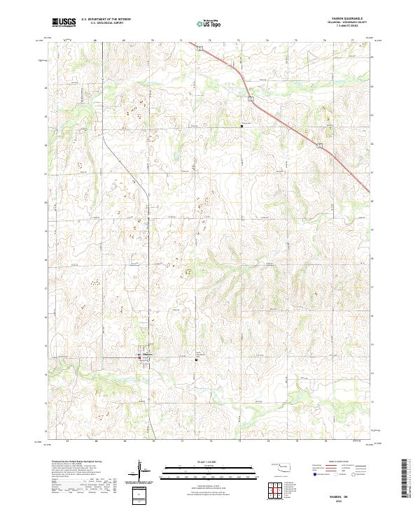 Sharon 2022 topographic map thumbnail