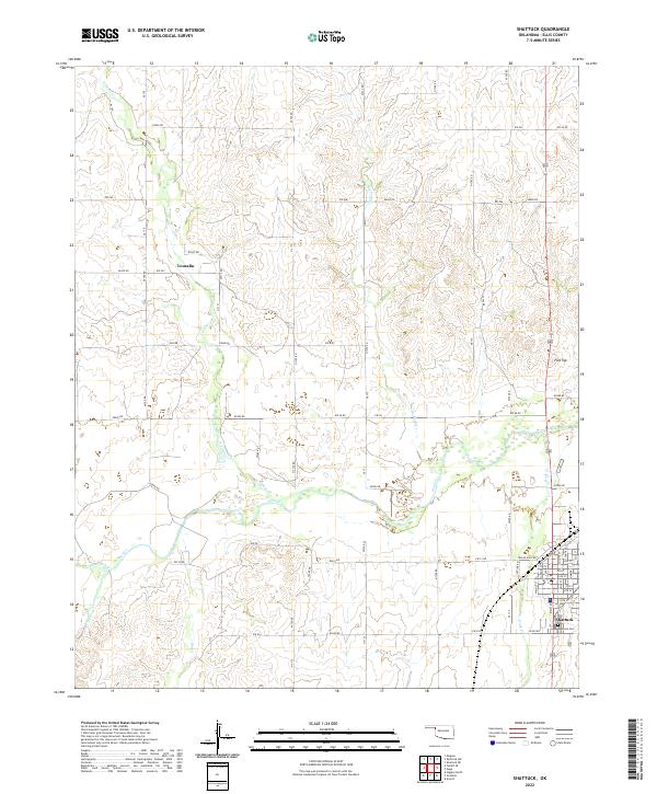 Shattuck topographic map thumbnail
