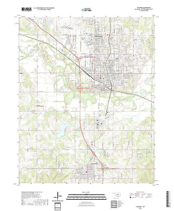Shawnee 2022 topographic map thumbnail