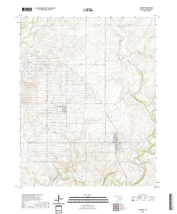 Shidler 2022 topographic map thumbnail